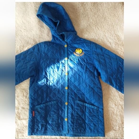 Lightweight Quilted Angel Blue Jacket, Size S - Picture 1 of 3